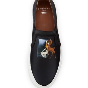 Givenchy Bambi Leather Slip On Sneakers